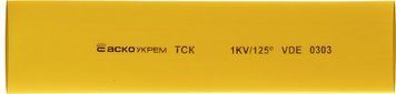 Термоусаджувальна трубка з клеєм d 19,1мм жовта (1м) A0150040109 фото