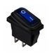 KCD3-101WN BL/B 220V Переключатель 1 клав. IP65 синий/подсв.