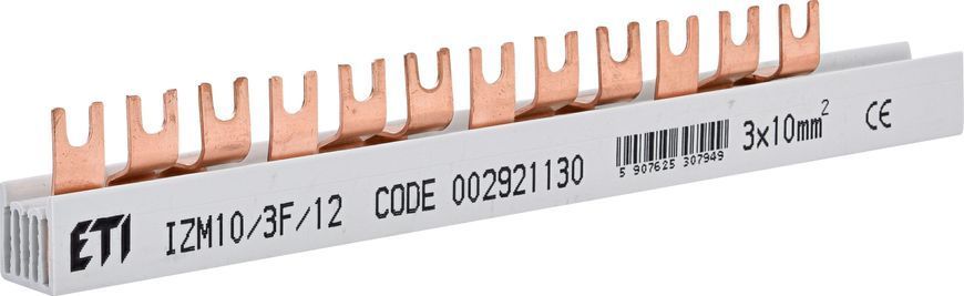 Шина питания IZM 10/3F/4хMPE (10мм2, 3P, 0.21м, Fork, 12mod.) 2921130 фото