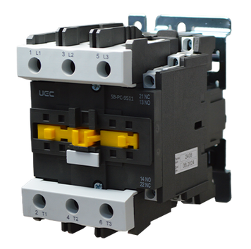 Контактор SB-PC-095 95А 400В/АС3 1з+1р (НВ+НЗ) UEC PC4-SB-095-400-11 фото