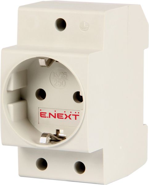 Розетка на DIN-рейку e.socket.pro.din.tms, 230 В, L+N+PE s004002 фото