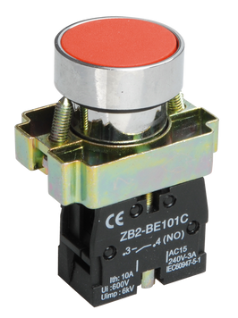 Кнопка управления LAY5-BA41 без подсветки красная 1з IEK (BBT60-BA-K04) BBT60-BA-K04 фото