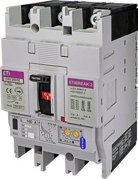 Автоматический выключатель EB2 250/3E 160A 70kA, 0.4-1In/выбираемая 3P 4671303 фото