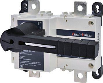 Выключатель нагрузки LBS 160 2P DC1000 ("1-0", 160A, 1000V DC) 4661854 фото