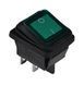 KCD2-201WN G/B 220V Переключатель 1 клав. IP65 зеленый/подсв.