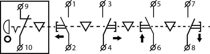 Пост кнопочный XAL-B3-4713К с ключом A0140050025 фото