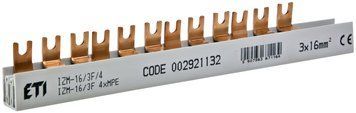 Шина питания IZM 16/3F/4хMPE (16мм2, 3P, 0.21м, Fork, 12mod.) 2921132 фото