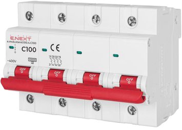 Автоматичний вимикач e.mcb.stand.100.4.C100, 4р, 100А, C, 10кА s002218 фото