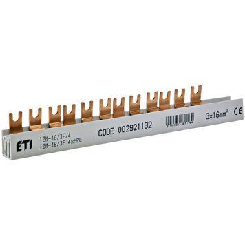 Шина питания IZM 16/3F/4хMPE (16мм2, 3P, 0.21м, Fork, 12mod.) 2921132 фото