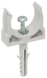 Держатель с защёлкой и дюбелем CT16 IEK (CTA10D-CT16-K41-100)