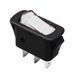 KCD3-101N-12 W/B 220V Переключатель 1 клав. белый с подсветкой