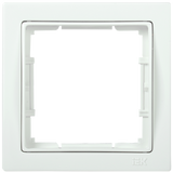 РУ-1-ББ Рамка 1 местная квадратная BOLERO Q1 белый EMB12-K01-Q1 фото