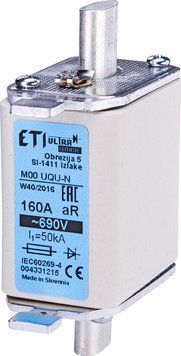 Предохранитель M00UQU-N/160A/690V aR (50kA) 4331215 фото