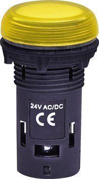 Лампа сигнальна LED матова ECLI-024C-Y 24V AC/DC (жовта) 4771212 фото