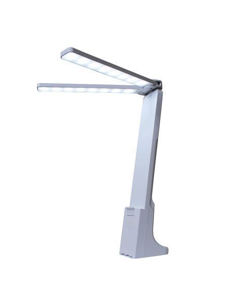 Светильник настольный аккумуляторный с блоком питания LED TL822 5W 3000/4500/6500K 2/4/8H 100/250/400L bat: 3,7V 1,2A White Mini TNSy5001239 фото