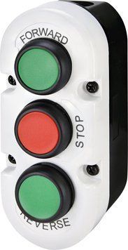 Кнопковий пост 3-модул. ESE3-V6 (Compact, "FORWARD/STOP/REVERSE", зелен./червон./зелен., корп. сіро-чорн.) 4771444 фото
