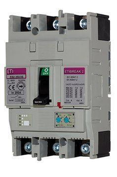 Автоматический выключатель EB2 250/3L 160A 25kA, 0.63-1In/6-13In 3P 4671071 фото
