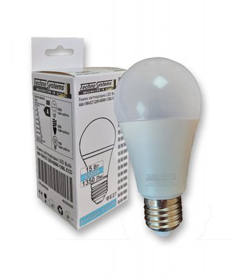 Лампа світлодіодна LED Bulb-A60-15W-E27-220V-6500K-1350L ICCD TNSy5000256 фото