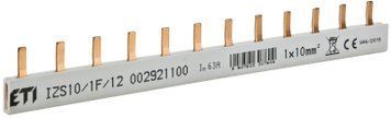 Шина питания IZS 10/1F/12 (10мм2, 1P, 0.21м, Pin, 12mod.) 2921100 фото