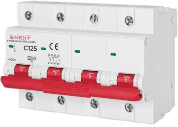 Автоматичний вимикач e.mcb.stand.100.4.C125, 4р, 125А, C, 10кА s002219 фото