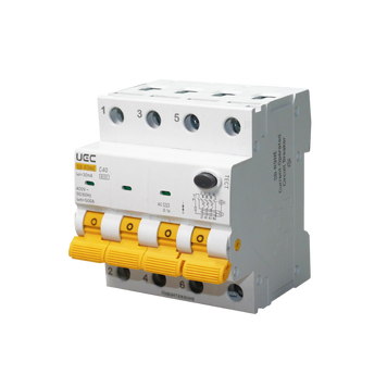 Автомат дифференциальной защиты SB-R9NE 4P C 40A 30мА тип AC 6kA UEC RCBO60-4-040-C-030-AC фото