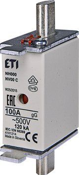 Предохранитель NH-000/gG 160A 400V KOMBI 4181216 фото