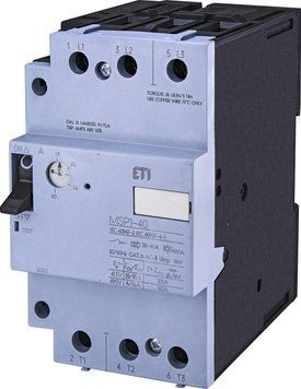 Автоматичний вимикач захисту двигуна MSP1-40 (18,5 kW, 28-40A) 4646629 фото
