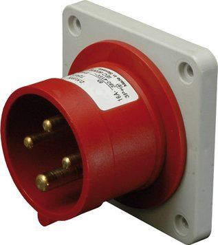 Вилка вбудована (силовий роз'єм) ERR-1643 IP44 (16A, 400V, 3P+PE) 4482110 фото