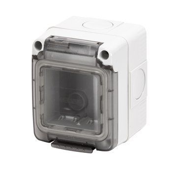 Герметичний корпус горизонтальний 27 COMBI 2М IP65 сірий GEWISS GW27062 фото