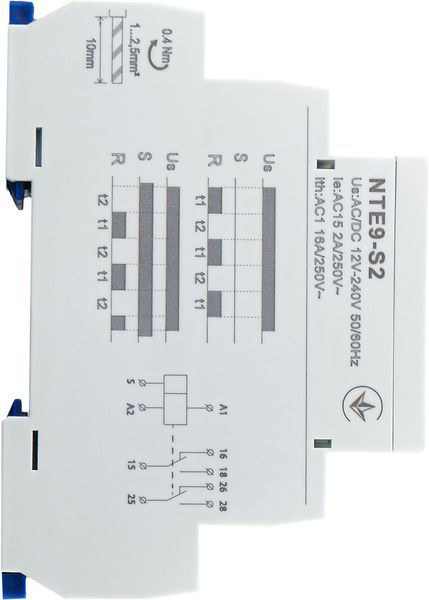 Реле времени асимметричного цикла NTE9-S2 AC/DC 12-240V