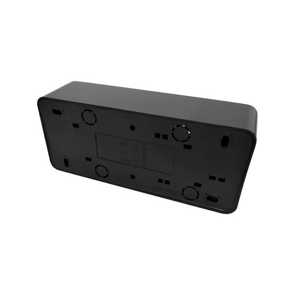 Розетка 3 места 2P+E с заземлением 16А 250В черный LINEA LIN-EI-SKE-3-16-250-B фото