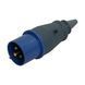 Вилка 013 переносная 2Р+РЕ 16А 230В IP44 UEC
