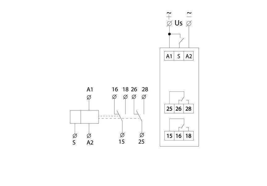 Реле времени асимметричного цикла NTE9-S2 AC/DC 12-240V