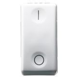 Вимикач 2P 250В 16AX 1 модуль символ 0/І білий SYSTEM GEWISS GW20503 фото