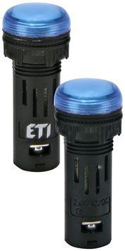 Лампа сигнальна LED матова ECLI-16-024C-B 24V AC/DC (&Oslash;16мм, синя) 4771603 фото