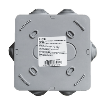 Коробка монтажная для в/п.100х100х50 мм UEC IP55 UKO11-100-100-050-IP55-U фото