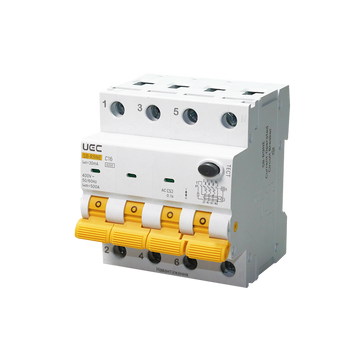 Автомат дифференциальной защиты SB-R9NE 4P C 16A 30мА тип A 6кА UEC RCBO60-4-016-C-030-A фото