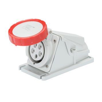 Розетка стационарная 90&deg; IEC 309 HP IP67 3P+E 16A 400V 6H GEWISS GW62504 фото