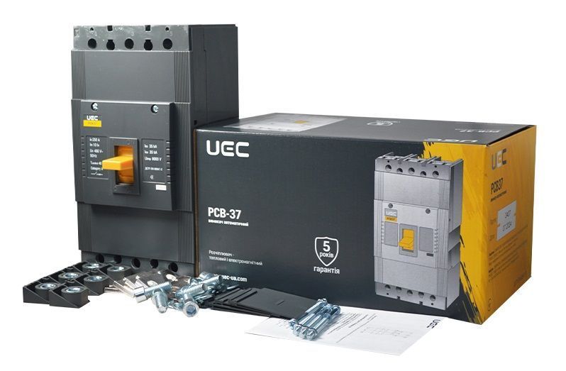 Автоматичний вимикач PCB37 3Р 250А 35кА UEC MCCB-PCB-37-3-0250 фото