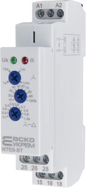 Реле часу зірка/трикутник NTE9-ST AC/DC 12-240V