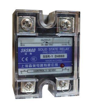 Реле твердотільне SSR-1 D4860 60А 24-480VAC/3-32VDC 20мА TNSy5505565 фото