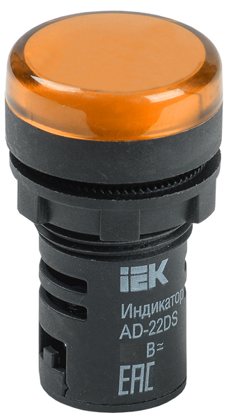 Лампа AD-22DS LED-матрица d22мм желтый 12В AC/DC IEK (BLS10-ADDS-012-K05) BLS10-ADDS-012-K05 фото