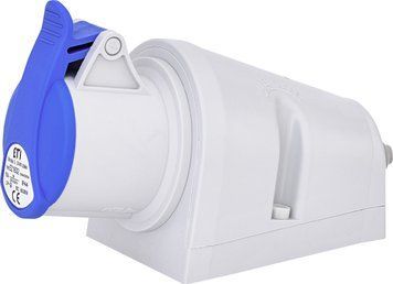 Розетка настінна (силовий роз'єм) EZ-1632 IP44 (16A, 230V, 2P+PE) 4482034 фото