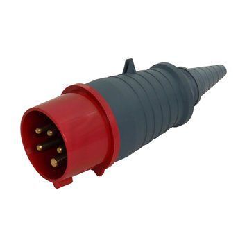 Вилка 015 переносна 3Р+РЕ+N 16А 400В IP44 UEC HPC-P015-016-5-IP44-U фото