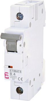 Автоматический выключатель ETIMAT 6 1p B 4А (6 kA) 2111511 фото