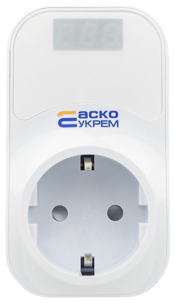 Реле контроля напряжения розеточное URate S-16 AC 230V 16A A0010230004 фото