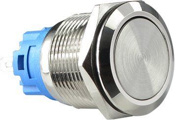 Кнопка металева пласка з фікс. TYJ 19-311; 1NO+1NC A0140010110 фото