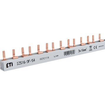 Шина живлення IZS 16/3F/54 (16мм2, 3P, 1м, Pin, 54mod.) 2921114 фото