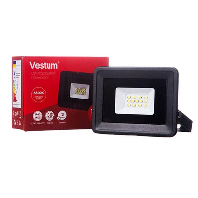 Світлодіодний прожектор Vestum 10W 900Лм 6500K 185-265V IP65 1-VS-3001 1-VS-3001 фото