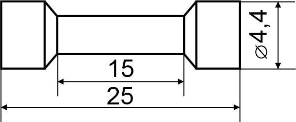 Гільза ізольована ВV 1;25 (100шт.) A0060080037 фото